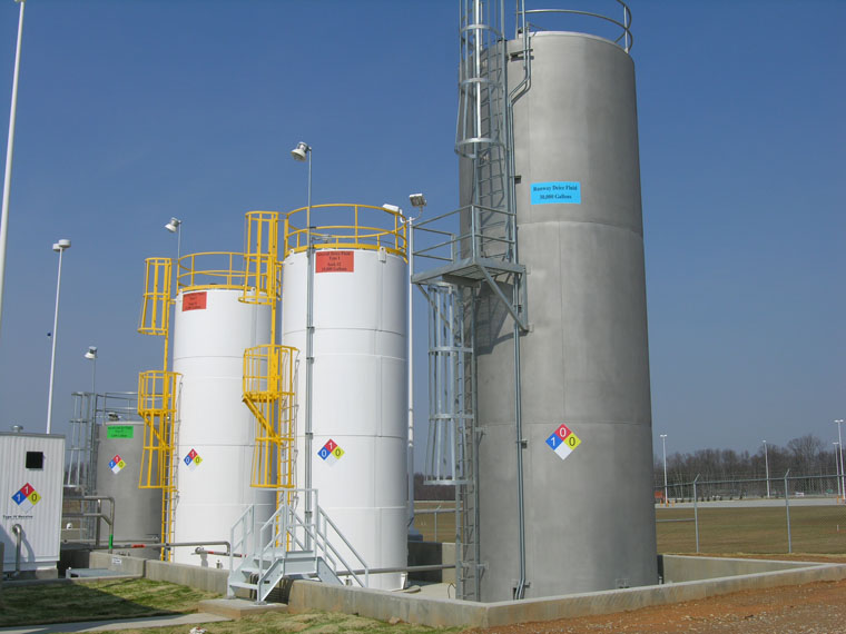 Glycol Vertical storage tanks