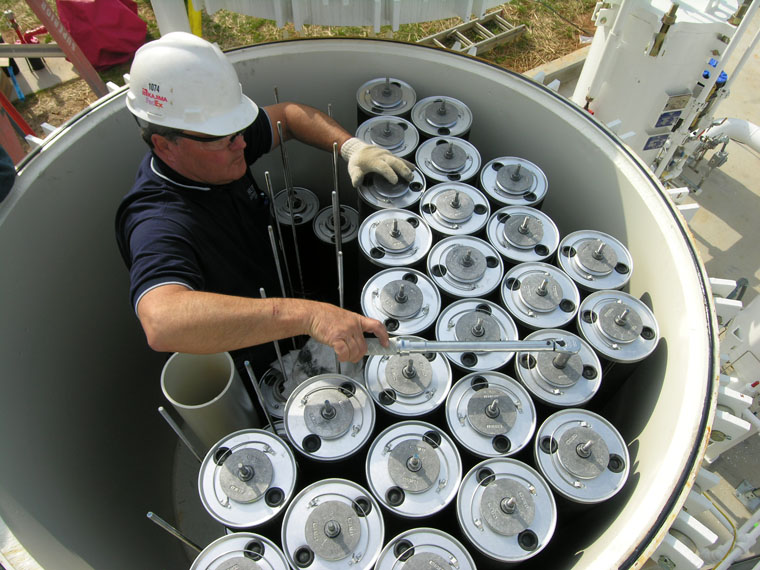 Installing Clay Vessel